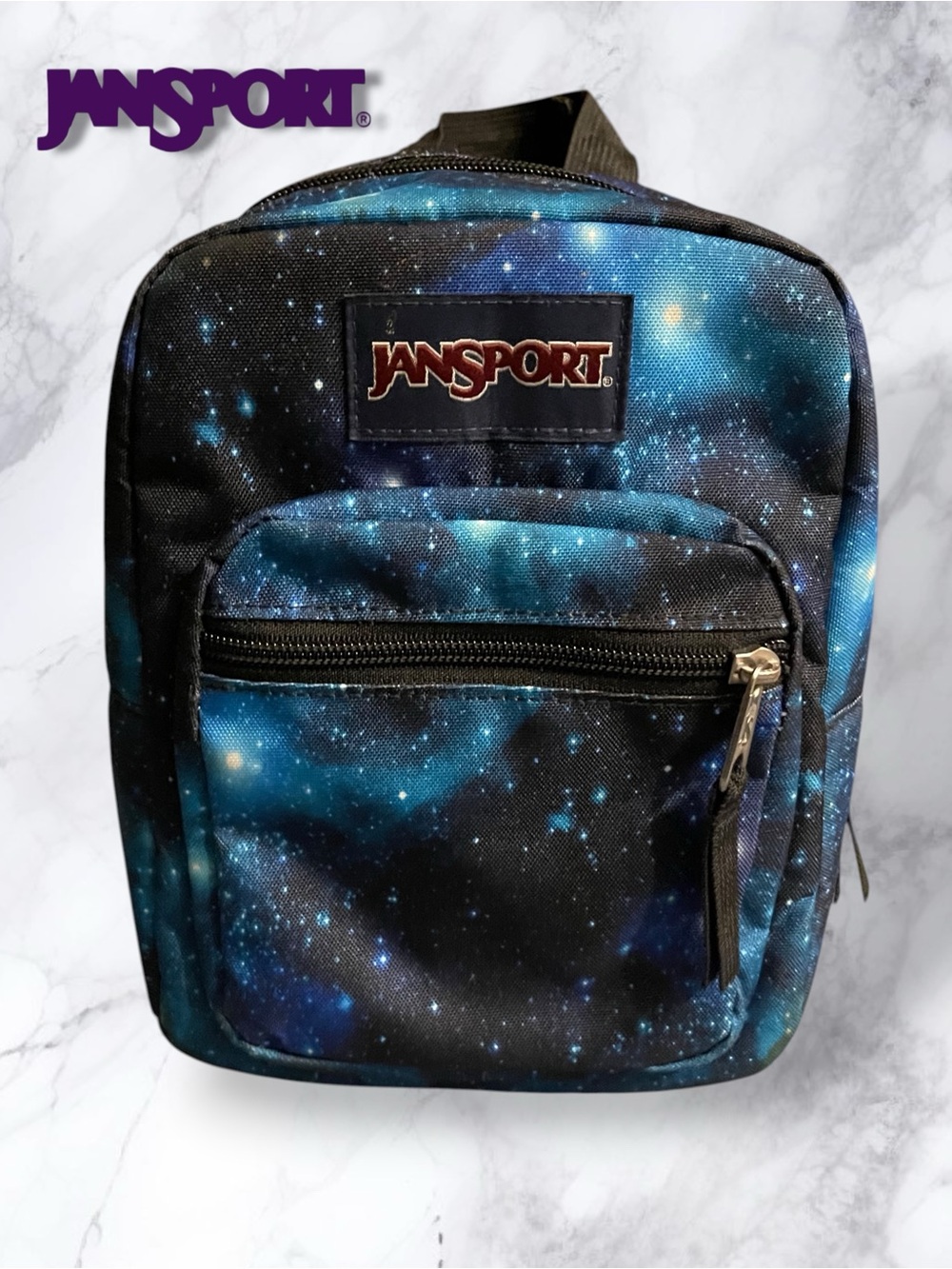 JanSport Big Break Insulated Lunch Bag - Cyberspace Galaxy Cosmic Print